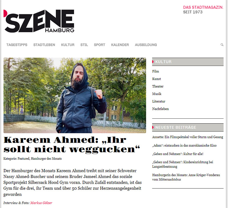 Read more about the article Szene-Hamburg Kareem Ahmed: „Ihr sollt nicht weggucken“